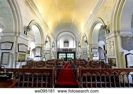 Interior- St Mary's Church in Fort St George, Chennai, Madras, Tamil Nadu. Oldest Anglican church in India View Large Photo Image Stock Image - Interior- St Mary's Church in Fort St George, Chennai, Madras, Tamil Nadu. Oldest Anglican church in India. Fotosearch