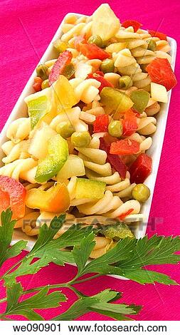 Italian pasta with vegetables View Large Photo Image Stock Image - Italian pasta with vegetables. Fotosearch