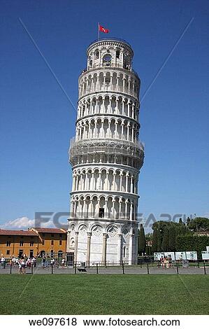 Italy, Tuscany, Pisa, The famous Leaning Tower View Large Photo Image Stock Photo - Italy, Tuscany, Pisa, The famous Leaning Tower. Fotosearch