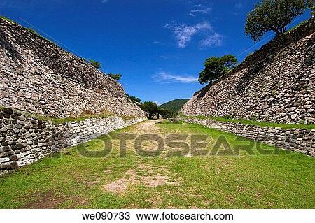 Juego de Pelota Xochicalco Morelos Mexico View Large Photo Image Stock Image - Juego de Pelota Xochicalco Morelos Mexico. Fotosearch