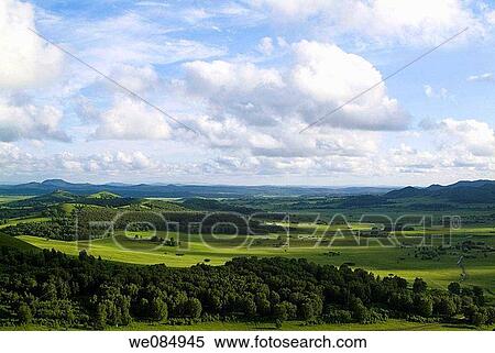 July 2006, the Chinese landscape in China's Inner Mongolia grassland View Large Photo Image Stock Photography - July 2006, the Chinese landscape in China's Inner Mongolia grassland. Fotosearch