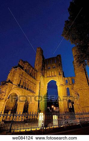 Kelso Abbey at dusk. Scottish Borders, Scotland, UK View Large Photo Image Picture - Kelso Abbey at dusk. Scottish Borders, Scotland, UK. Fotosearch