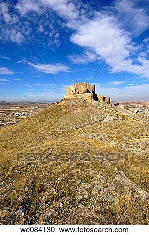 Knights Hospitaller's fortress (12th century), Consuegra. Route of Don Quixote, Toledo province, Castilla-La Mancha, Spain View Large Photo Image Stock Image - Knights Hospitaller's fortress (12th century), Consuegra. Route of Don Quixote, Toledo province, Castilla-La Mancha, Spain. Fotosearch