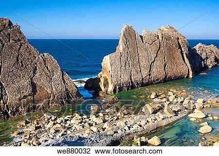 La Arn? a beach in Soto de la Marina. Cantabria. Spain. View Large Photo Image Stock Image - La Arn? a beach in Soto de la Marina. Cantabria. Spain.. Fotosearch