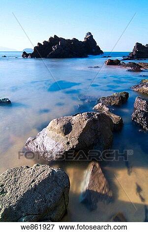 Laga beach, Ibarrangelu, Biscay, Basque Country, Spain View Large Photo Image Stock Photo - Laga beach, Ibarrangelu, Biscay, Basque Country, Spain. Fotosearch