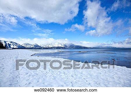 Lake Tahoe is a large freshwater lake in the Sierra Nevada mountains of the United States View Large Photo Image Stock Image - Lake Tahoe is a large freshwater lake in the Sierra Nevada mountains of the United States. Fotosearch