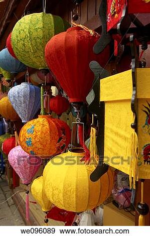 Lampshades For Sale, Hoi An, Vietnam View Large Photo Image Stock Photo - Lampshades For Sale, Hoi An, Vietnam. Fotosearch