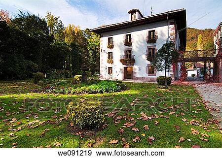 Lordship of Bertiz in Oieregi. Navarra. Spain. View Large Photo Image Stock Photo - Lordship of Bertiz in Oieregi. Navarra. Spain.. Fotosearch