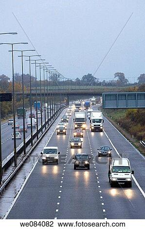 M5 高速道路 Worcestershire イギリス ヨーロッパ ストックイメージ We0840 Fotosearch
