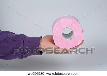 Man's hand offering a roll of toilet paper View Large Photo Image Stock Image - Man's hand offering a roll of toilet paper. Fotosearch