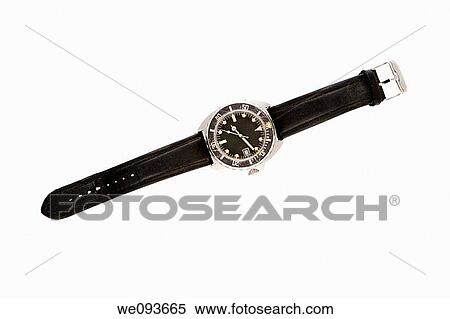 Man's worn wrist watch photographed on white backgrpund with clipping path View Large Photo Image Stock Photography - Man's worn wrist watch photographed on white backgrpund with clipping path. Fotosearch