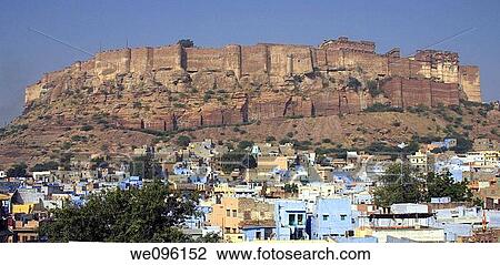 Mehrangarh Fort, Jodhpur, Rajasthan, India View Large Photo Image Stock Image - Mehrangarh Fort, Jodhpur, Rajasthan, India. Fotosearch