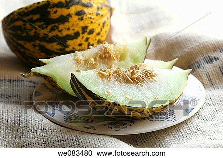 Stock Image - Melon fruit. Fotosearch
