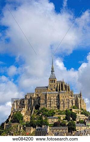 Mont Saint Michel. Manche, Normandie, France View Large Photo Image Stock Image - Mont Saint Michel. Manche, Normandie, France. Fotosearch