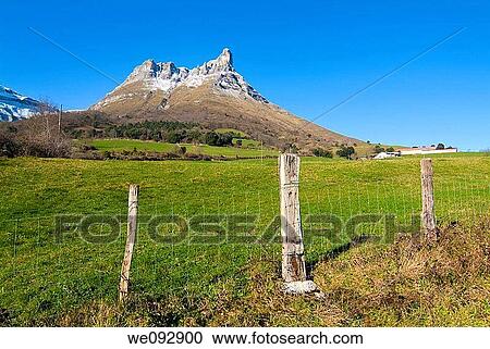 Stock Image - monte, Campa, monta±a, Ecosistema, campo, Alava. Fotosearch