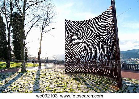 Stock Image - Monument Artxanda. Bilbao. Vizcaya. Basque Country. Spain.. Fotosearch