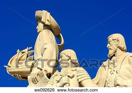 Monument to the Discoveries, Padrao dos Descobrimentos, Belem, Lisbon, Portugal View Large Photo Image Stock Photograph - Monument to the Discoveries, Padrao dos Descobrimentos, Belem, Lisbon, Portugal. Fotosearch