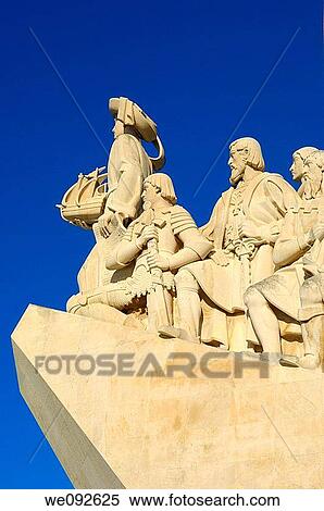 Monument to the Discoveries, Padrao dos Descobrimentos, Belem, Lisbon, Portugal View Large Photo Image Stock Photography - Monument to the Discoveries, Padrao dos Descobrimentos, Belem, Lisbon, Portugal. Fotosearch