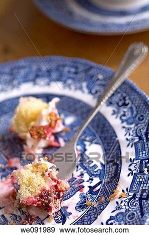Nearly empty plate after eating cake View Large Photo Image Stock Photo - Nearly empty plate after eating cake. Fotosearch