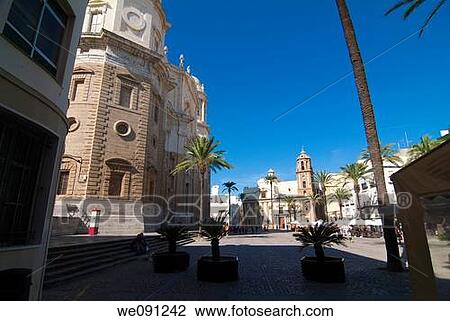 New Cathedral of Cadiz. Andalucia. Spain. View Large Photo Image Stock Image - New Cathedral of Cadiz. Andalucia. Spain.. Fotosearch