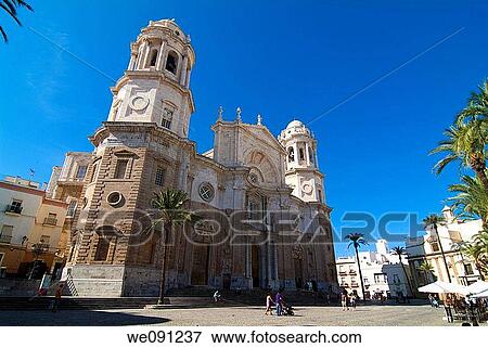 New Cathedral of Cadiz. Andalucia. Spain. View Large Photo Image Stock Photo - New Cathedral of Cadiz. Andalucia. Spain.. Fotosearch