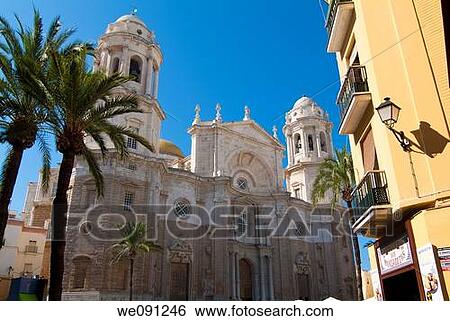 New Cathedral of Cadiz. Andalucia. Spain. View Large Photo Image Stock Photograph - New Cathedral of Cadiz. Andalucia. Spain.. Fotosearch