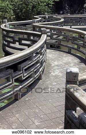 Nine Turn Bridge, Lou Lim Loec Gardens, Macau, China View Large Photo Image Stock Image - Nine Turn Bridge, Lou Lim Loec Gardens, Macau, China. Fotosearch