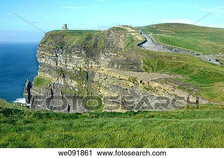 O? briens tower at the cliffs of moher View Large Photo Image Stock Image - O? briens tower at the cliffs of moher. Fotosearch