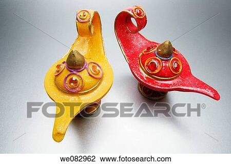 Stock Image - Oil Lamps. Fotosearch