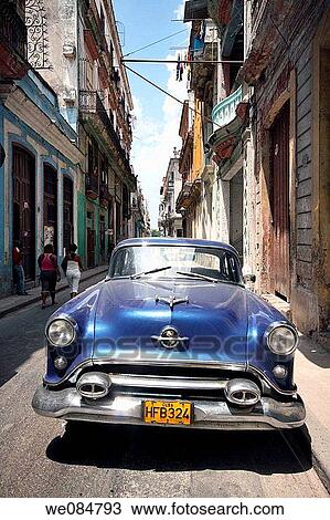 Old car in Old Havana, Havana, Cuba View Large Photo Image Stock Image - Old car in Old Havana, Havana, Cuba. Fotosearch