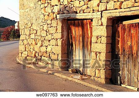 Old farm Mora de Rubielos Gudar mountains Teruel province Aragon Spain View Large Photo Image Stock Image - Old farm Mora de Rubielos Gudar mountains Teruel province Aragon Spain. Fotosearch