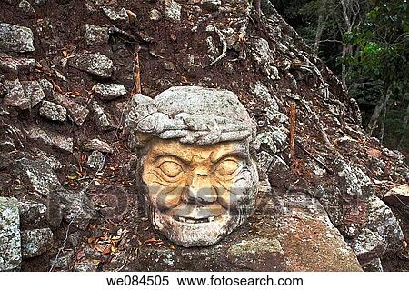 Old man's head, Mayan ruins of Copan, Honduras View Large Photo Image Stock Photography - Old man's head, Mayan ruins of Copan, Honduras. Fotosearch