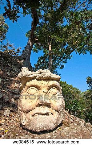 Old man's head, Mayan ruins of Copan, Honduras View Large Photo Image Stock Photography - Old man's head, Mayan ruins of Copan, Honduras. Fotosearch