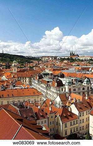 OLD TOWN SKYLINE PRAGUE CZECH REPUBLIC View Large Photo Image Stock Photo - OLD TOWN SKYLINE PRAGUE CZECH REPUBLIC. Fotosearch