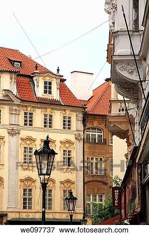 Old town square staromestske namesti Prague Czech Republic View Large Photo Image Stock Photo - Old town square staromestske namesti Prague Czech Republic. Fotosearch
