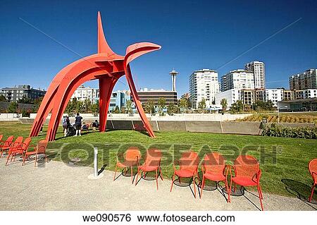 Olympic Sculpture Park is a public park in Seattle, Washington View Large Photo Image Stock Photograph - Olympic Sculpture Park is a public park in Seattle, Washington. Fotosearch