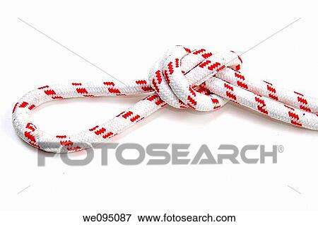 Overhead loop knot on white background simple way of forming a loop in a rope View Large Photo Image Stock Photo - Overhead loop knot on white background simple way of forming a loop in a rope. Fotosearch