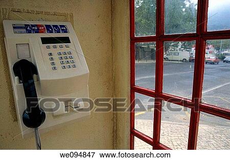 Pay phone cabin in Sintra, Portugal View Large Photo Image Stock Photo - Pay phone cabin in Sintra, Portugal. Fotosearch