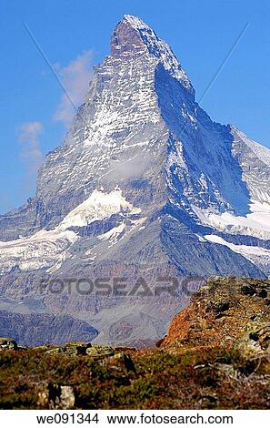 Peak Matterhorn, Zermatt, Valais, Switzerland View Large Photo Image Picture - Peak Matterhorn, Zermatt, Valais, Switzerland. Fotosearch