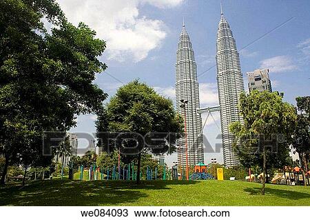 Stock Image - Petronas Towers, Kuala Lumpur, Malaysia. Fotosearch