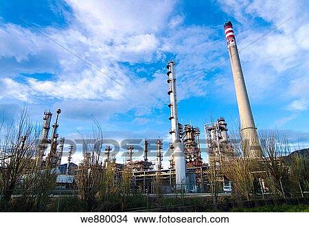 Petronor refinery. Muskiz. Biscay. Basque Country. Spain. View Large Photo Image Picture - Petronor refinery. Muskiz. Biscay. Basque Country. Spain.. Fotosearch