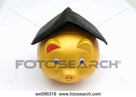 Piggy bank and purse View Large Photo Image Stock Photo - Piggy bank and purse. Fotosearch