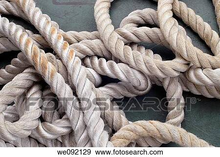 Pile of mooring Rope View Large Photo Image Stock Photo - Pile of mooring Rope. Fotosearch
