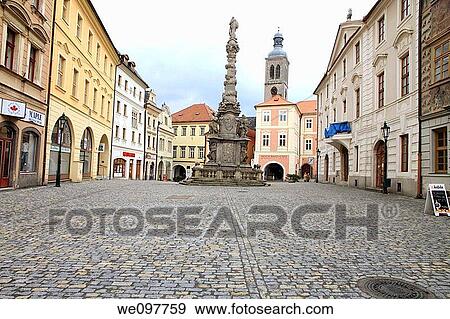 Stock Photo - Plague column, Kutna Hora, Czech republic. Fotosearch