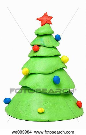 Plasticine figurines. Christmas tree. View Large Photo Image Picture - Plasticine figurines. Christmas tree.. Fotosearch