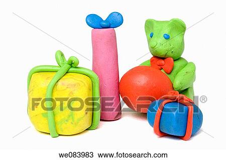 Plasticine figurines. Presents. View Large Photo Image Stock Image - Plasticine figurines. Presents.. Fotosearch