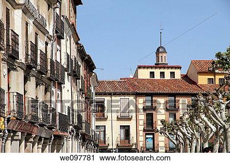 Stock Image - Plaza de Cervantes, Alcalß de Henares Madrid, Spain. Fotosearch