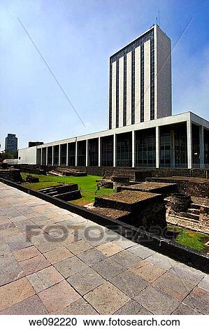Plaza de las Tres Culturas Tlatelolco Ciudad de Mexico View Large Photo Image Stock Image - Plaza de las Tres Culturas Tlatelolco Ciudad de Mexico. Fotosearch