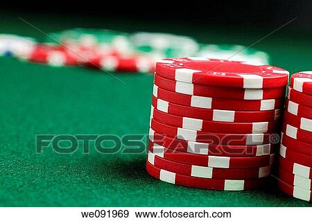Stock Photo - Poker chips on table. Fotosearch