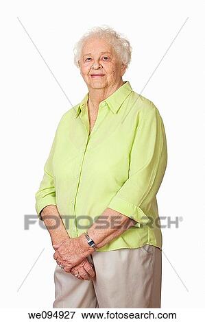 Portrait of a beautiful Caucasian woman on a white background View Large Photo Image Stock Photo - Portrait of a beautiful Caucasian woman on a white background. Fotosearch